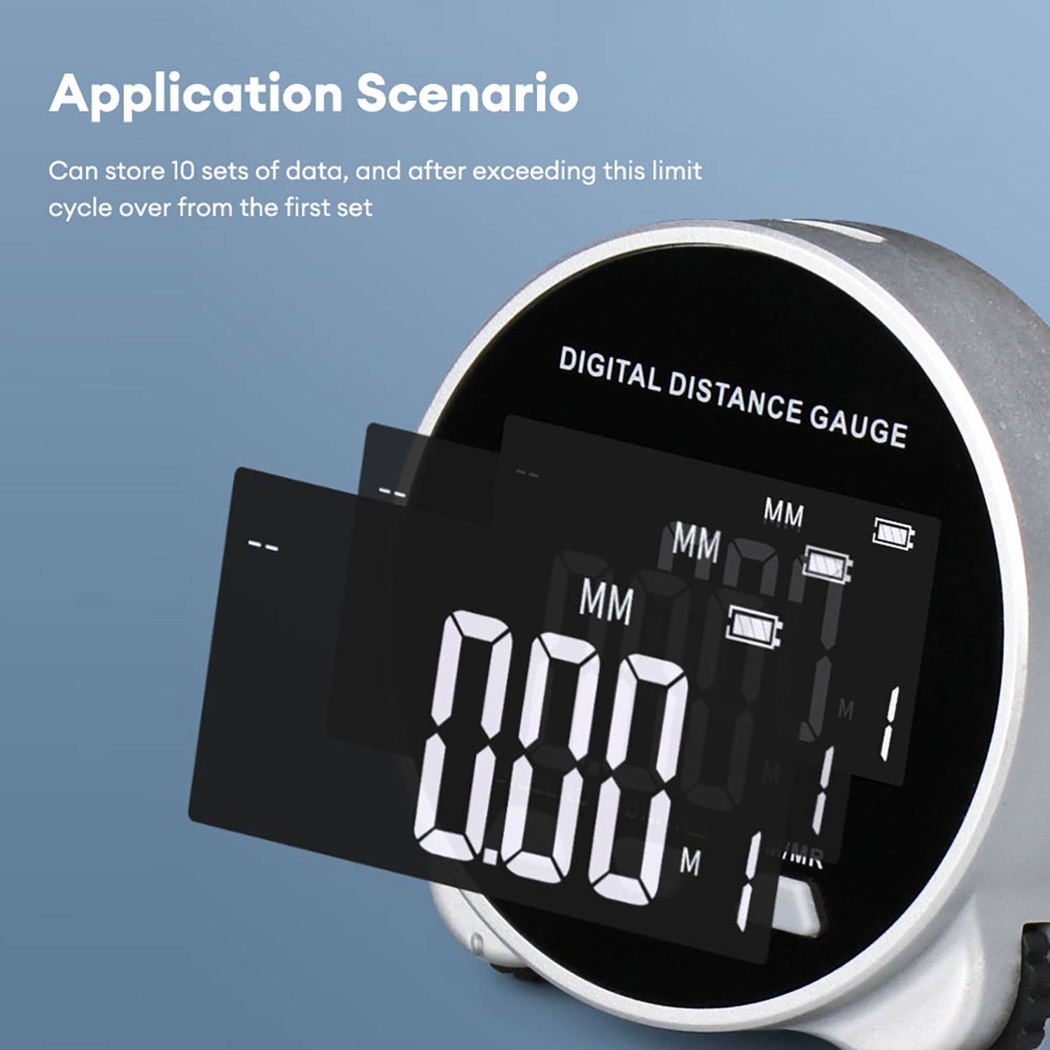 Rechargeable Electronic Digital Tape Measure 9