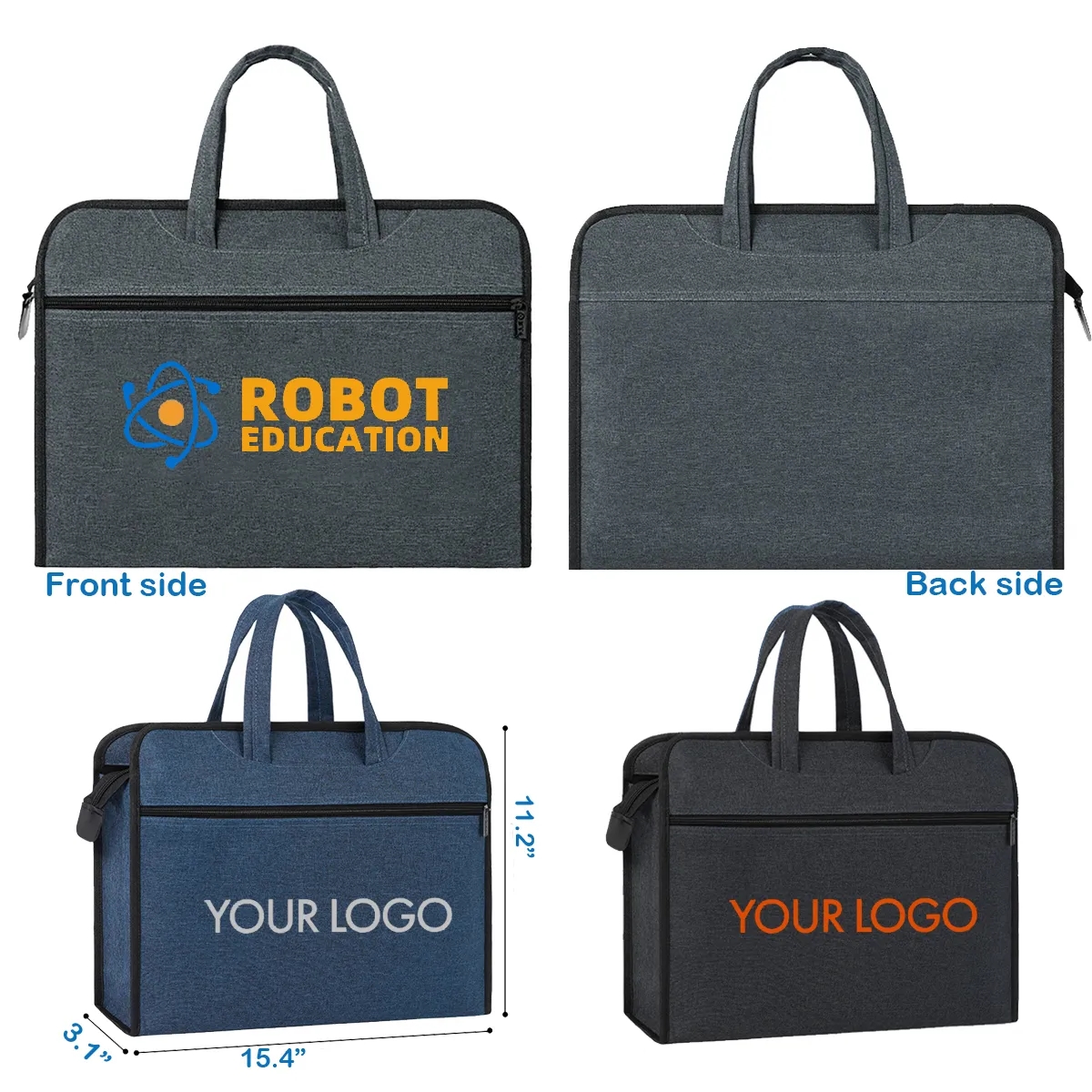 Messenger Laptop Business Work Briefcase Office Computer Bag 2