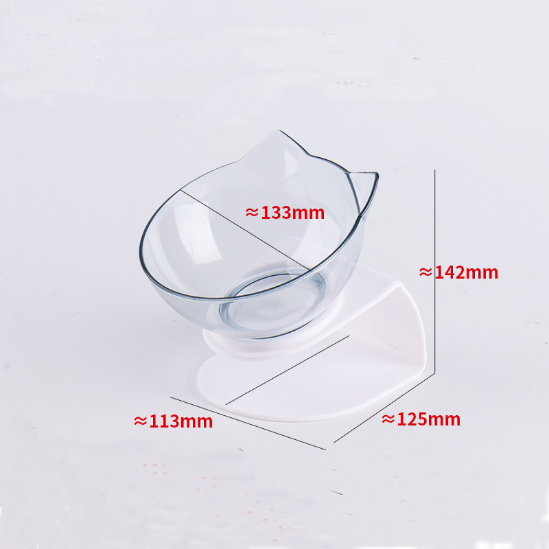 Pet Food Water Feeder Bowl For Cats And Dogs, 15 Degree Tilted Design Neck Guard 4