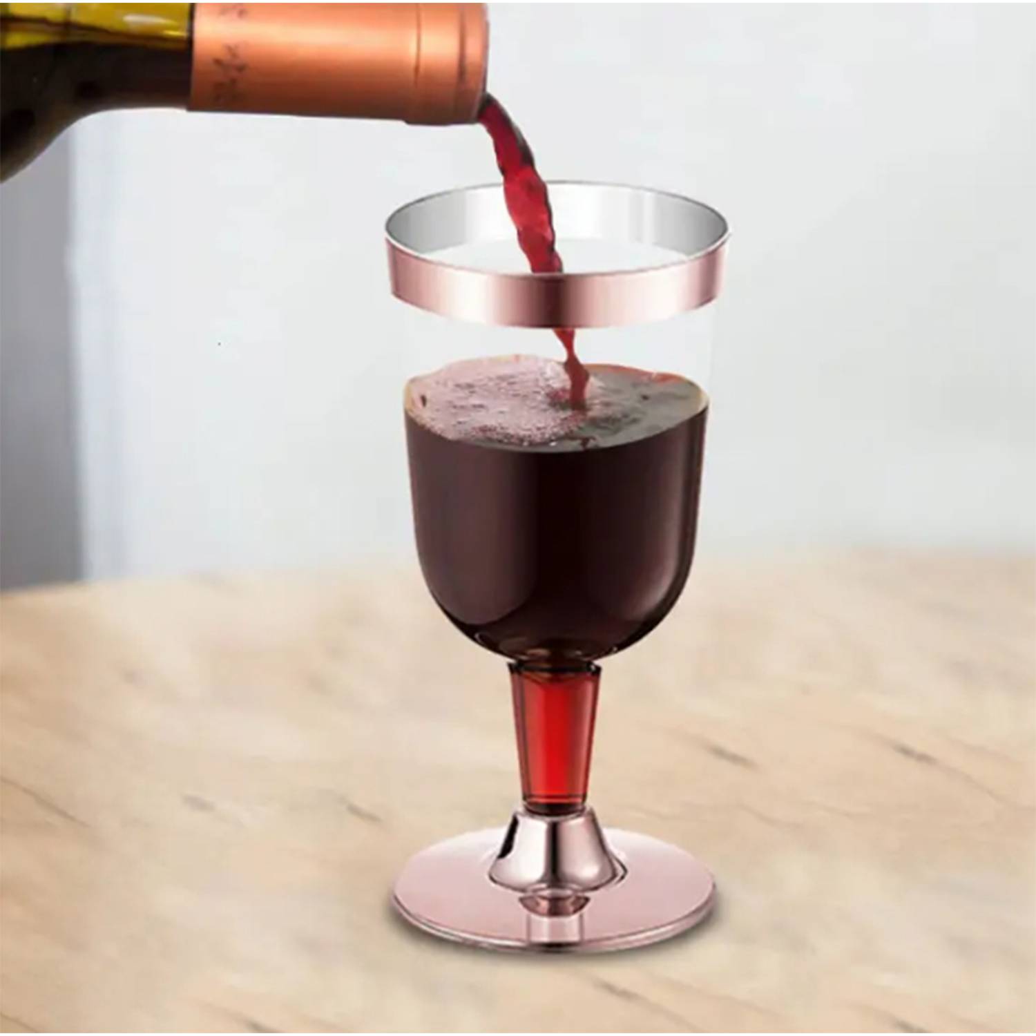 5Oz Gold-Plated Rim Wine Glass 3