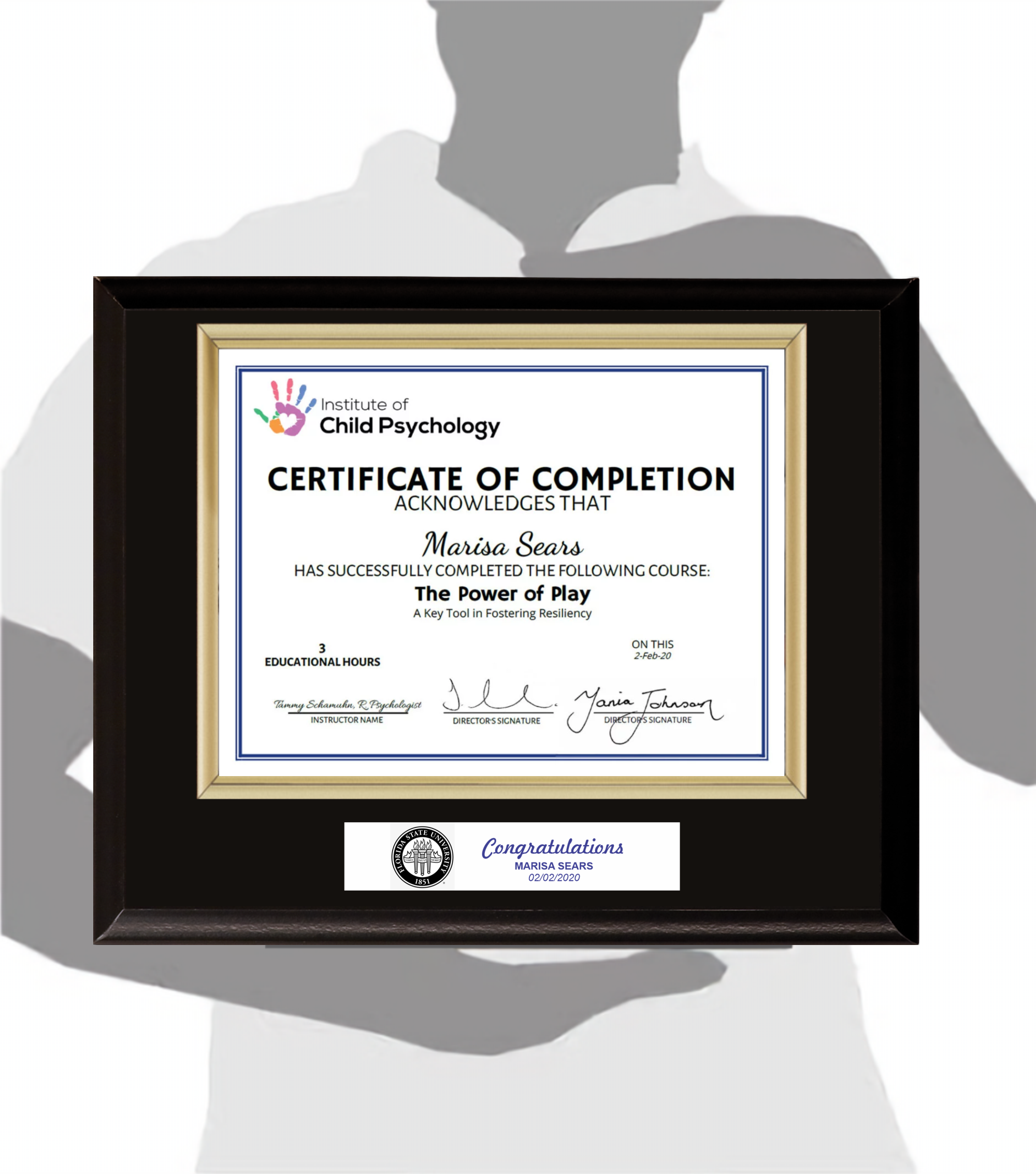 Black Matte Finish Certificate Plaque 4