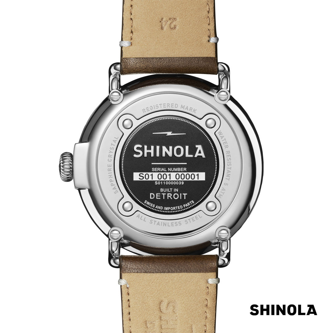 Shinola® Runwell Watch - Cream/Brown 5