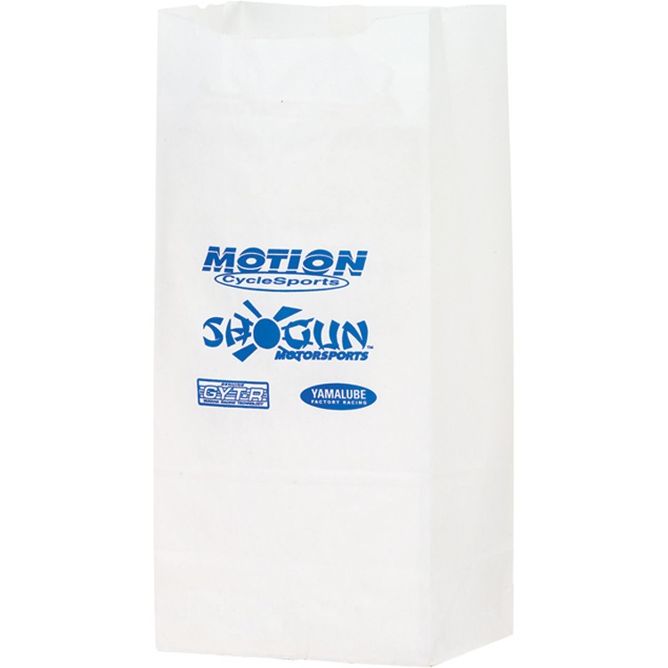 Grocery Bag - White Kraft 4# SOS 3