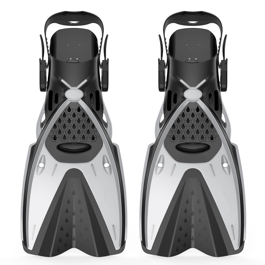 Adjustable Buckles Open Heel Snorkel Fins 3