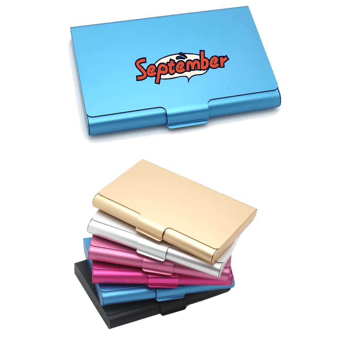 Portable Aluminum Alloy Business Card Holder Case 3