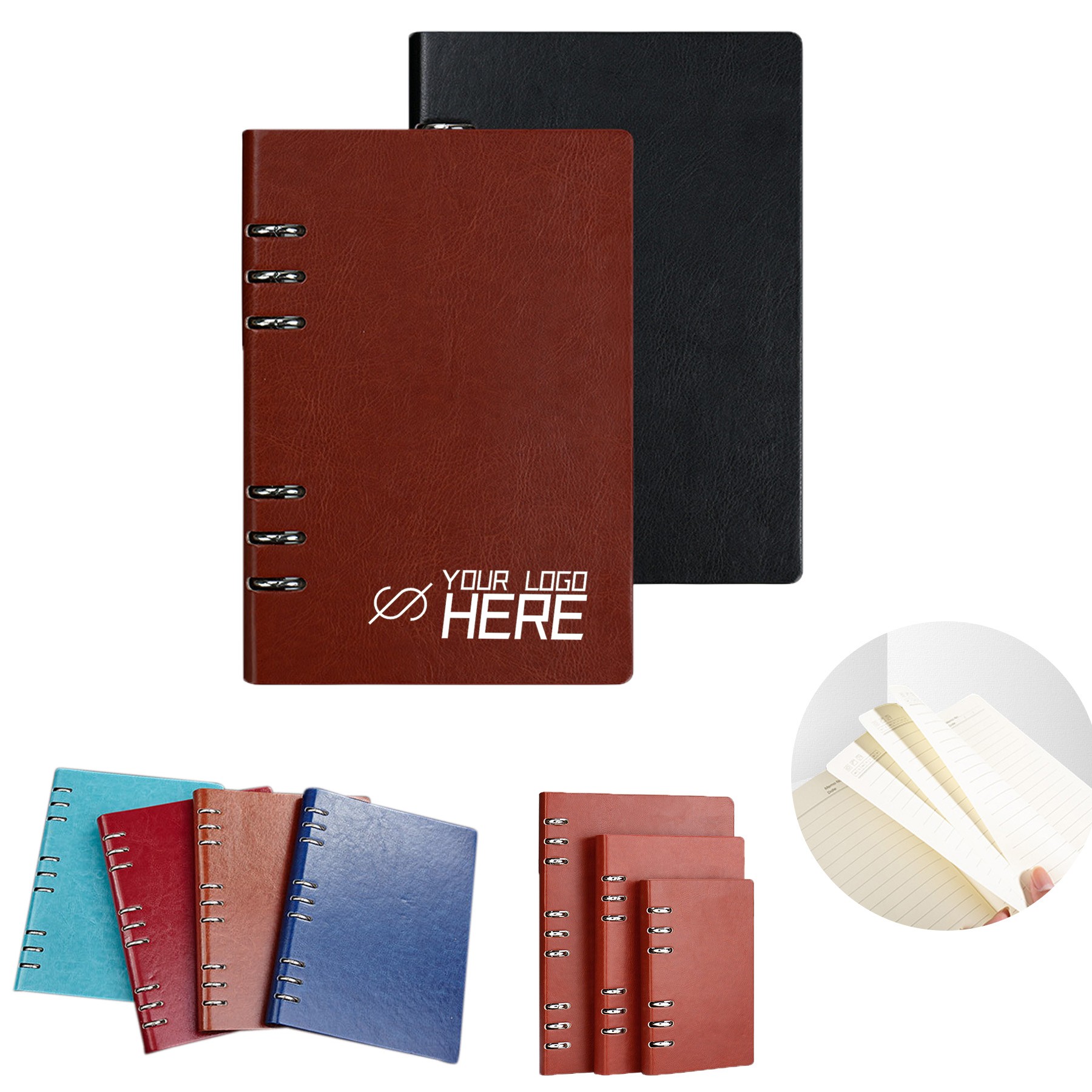 A6 School Supplies Stationery Pu Leather Notebook