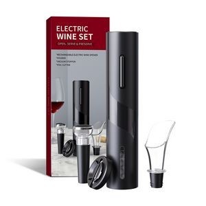 Plastic Black Automatic Electric Wine Opener 1