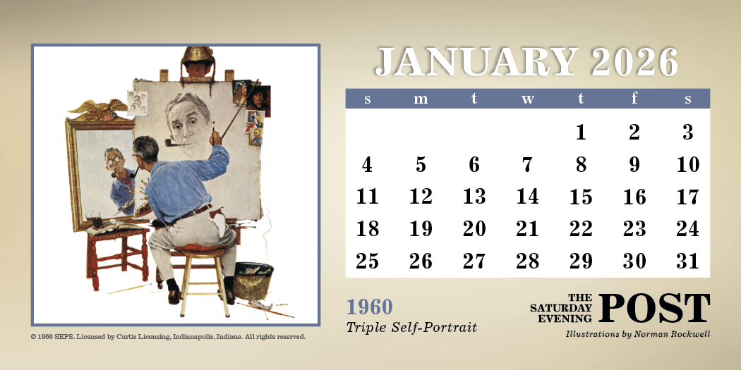 Triumph® Calendars The Saturday Evening Post Illustrations by Norman Rockwell Desk Calendar 5