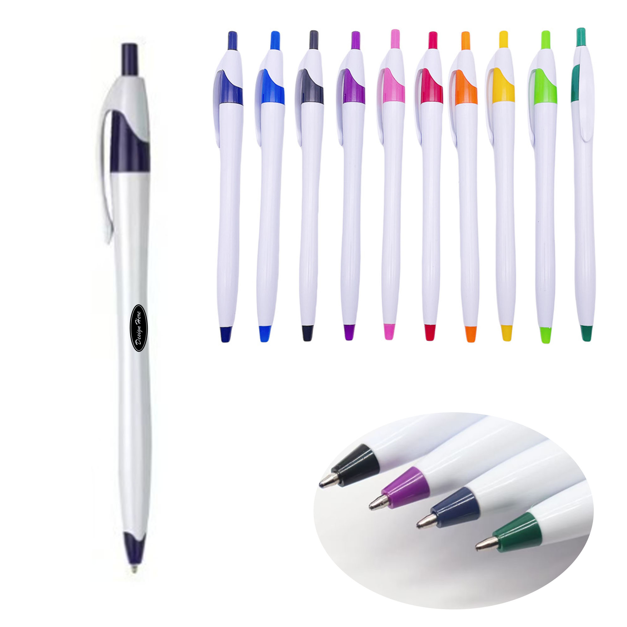 High-Quality Metal Push Ballpoint Pen for Elegant Writing 4
