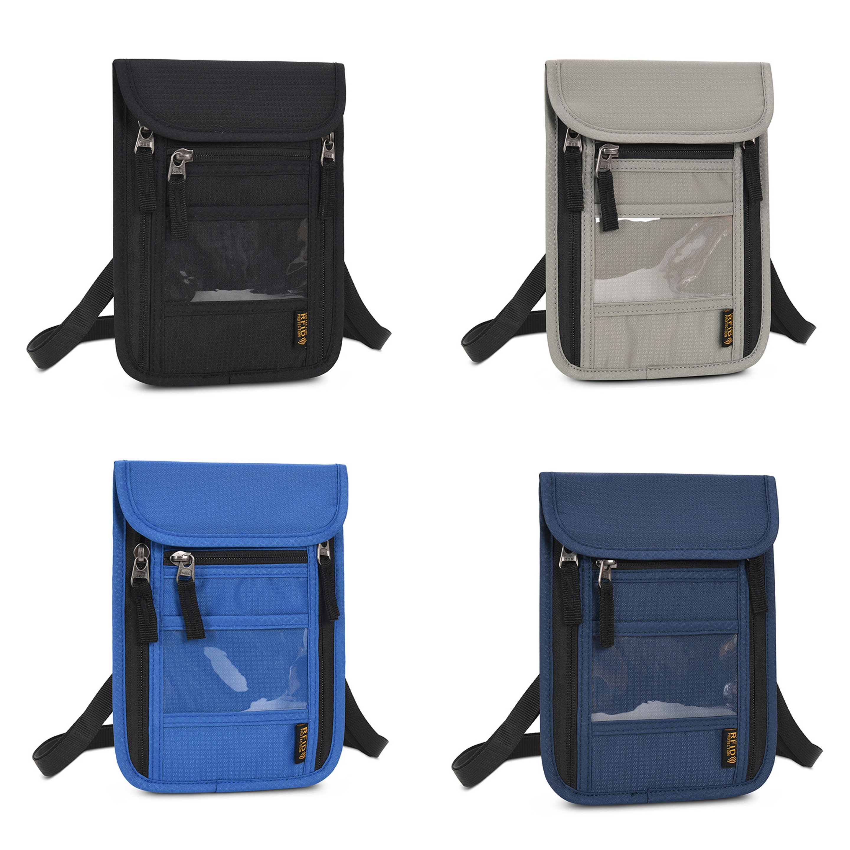 Passport Holder Neck Pouch (Direct Import) 3