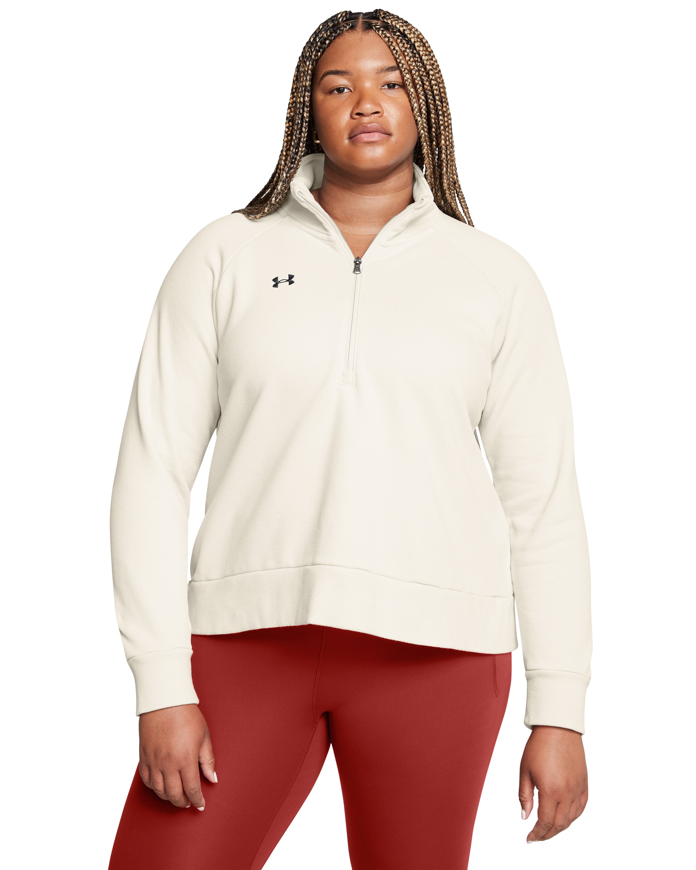 UA Rival Fleece Textured Women's  Zip 4