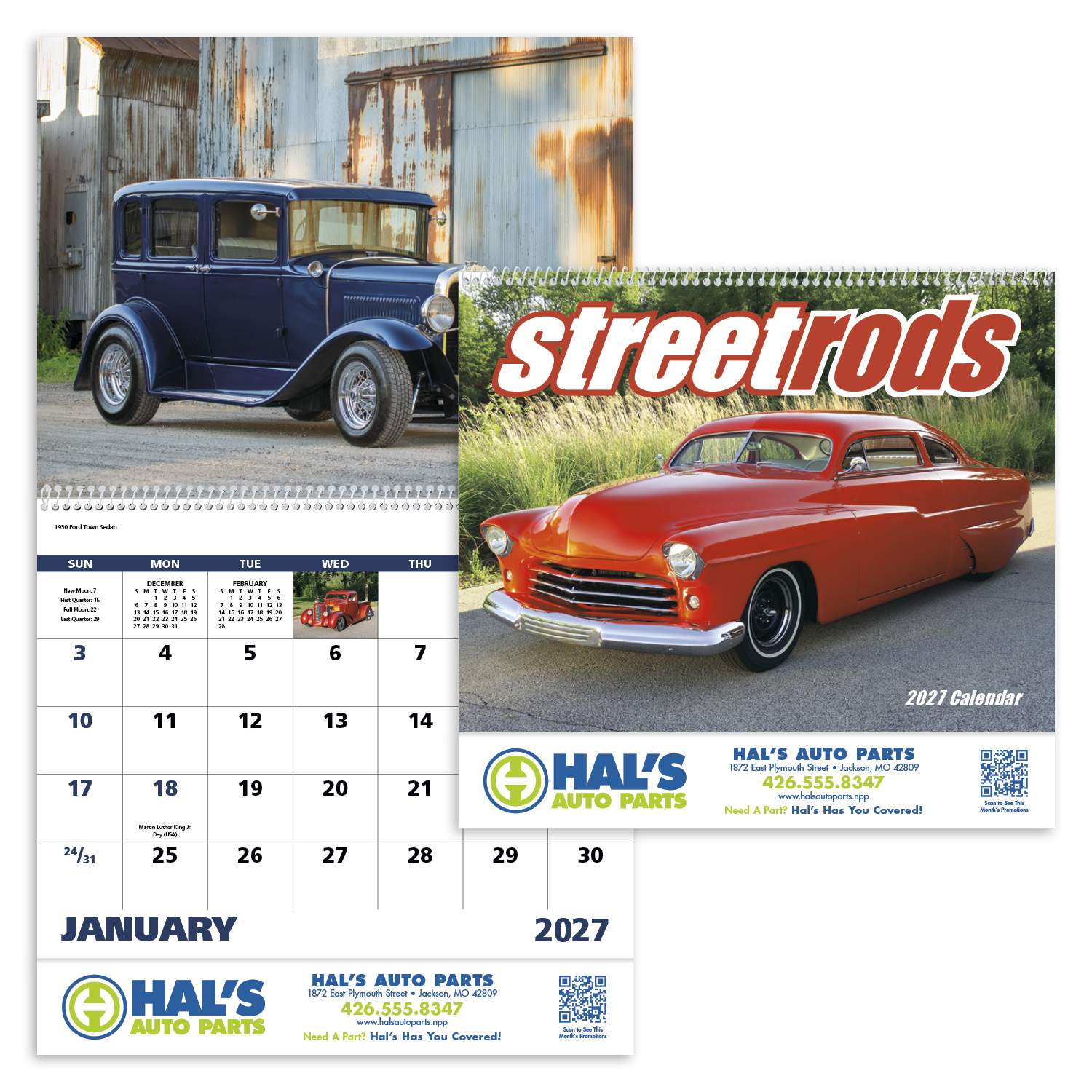 Good Value™ Street Rods - Spiral Calendar 42