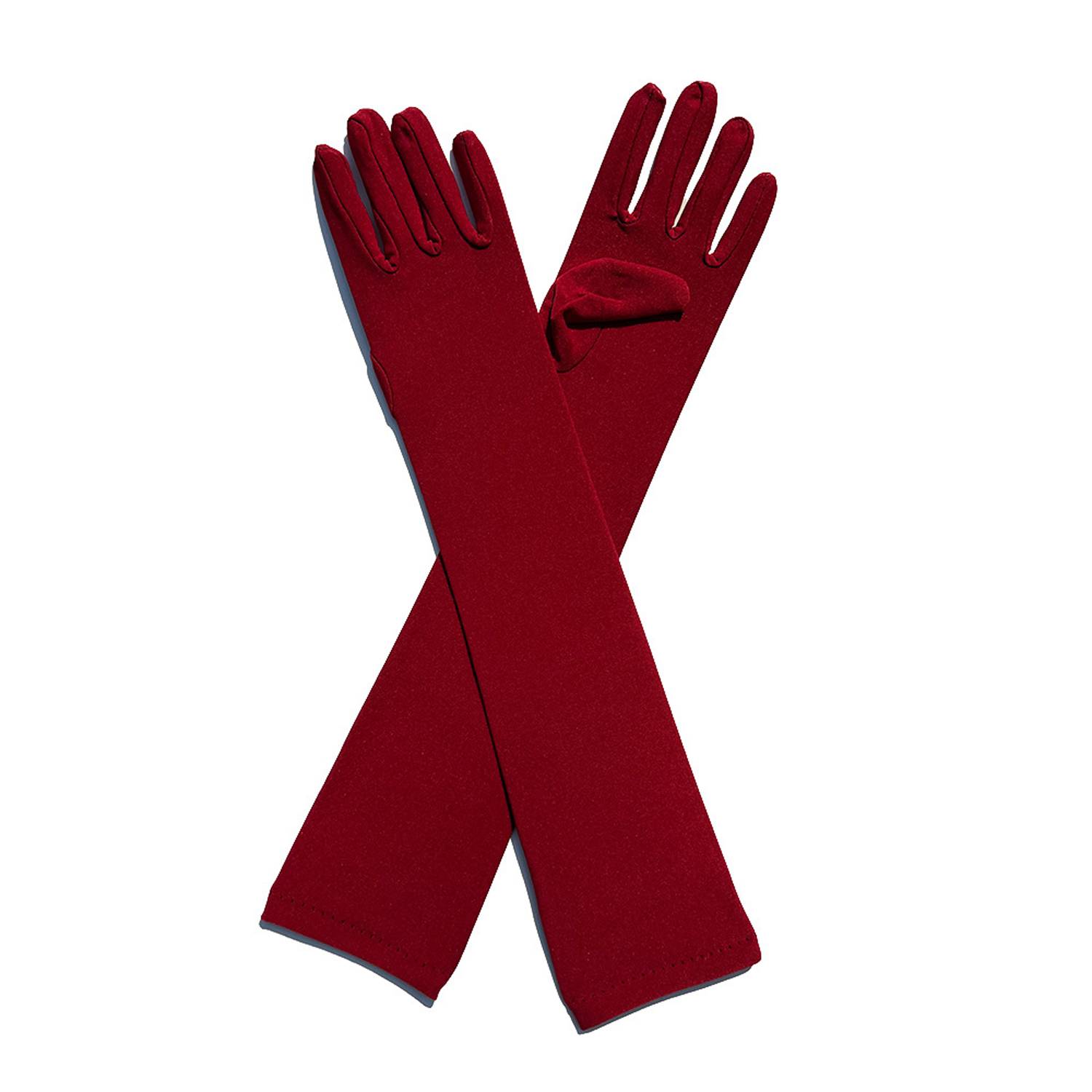 Women Long Stretchy Party Gloves 18