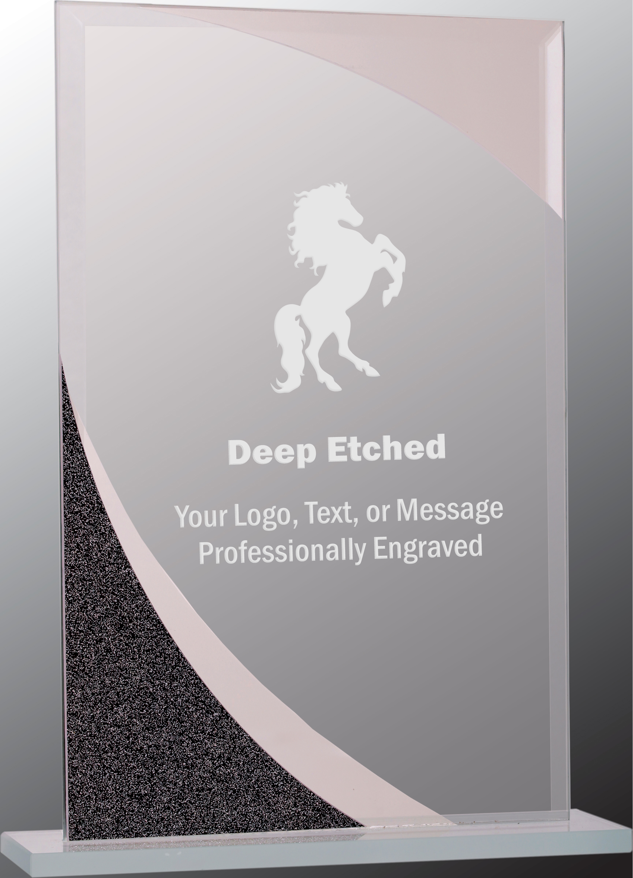 8" Rectangle Designer Glass Award