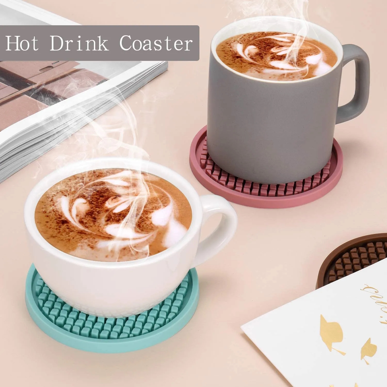 The Great Gift's Choice of OEM Soft PVC Silicone Coasters 1