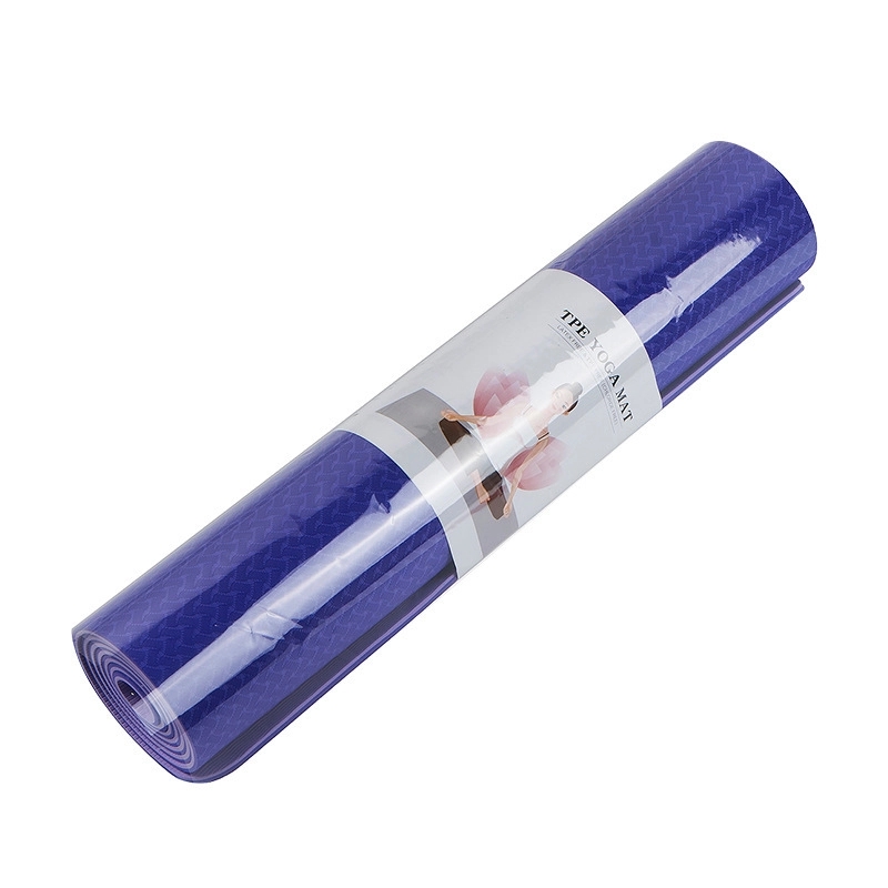 TPE double layer three-dimensional line yoga mat 4