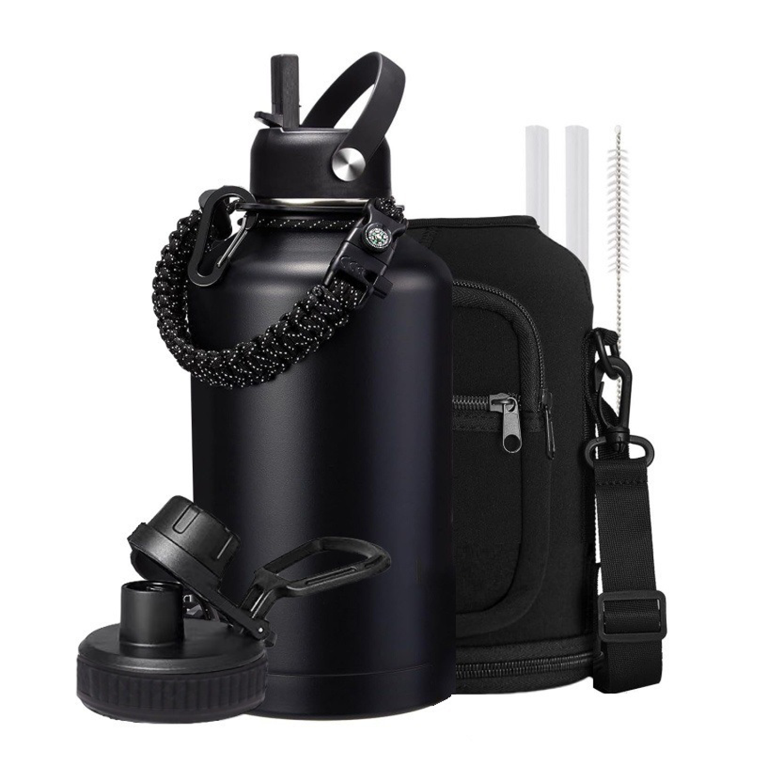 64oz Stock outdoor working camping trip vacuum thermo bottle, custom water bottle with logo imprint 12