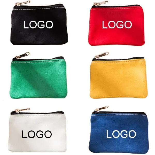 Cotton Canvas Coin Pouch Storage Bag 4