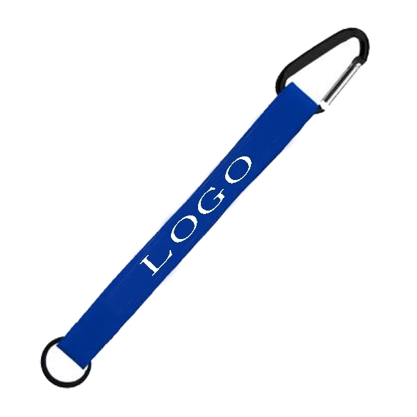 Long Strap Carabiner Lanyard w/ Key Ring 1