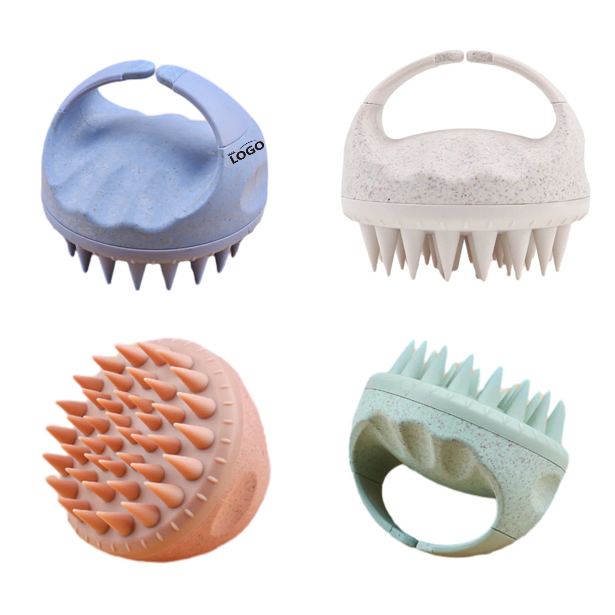 Portable Silicone Hand-Held Shampoo Massage Brush MOQ 100PCS 2