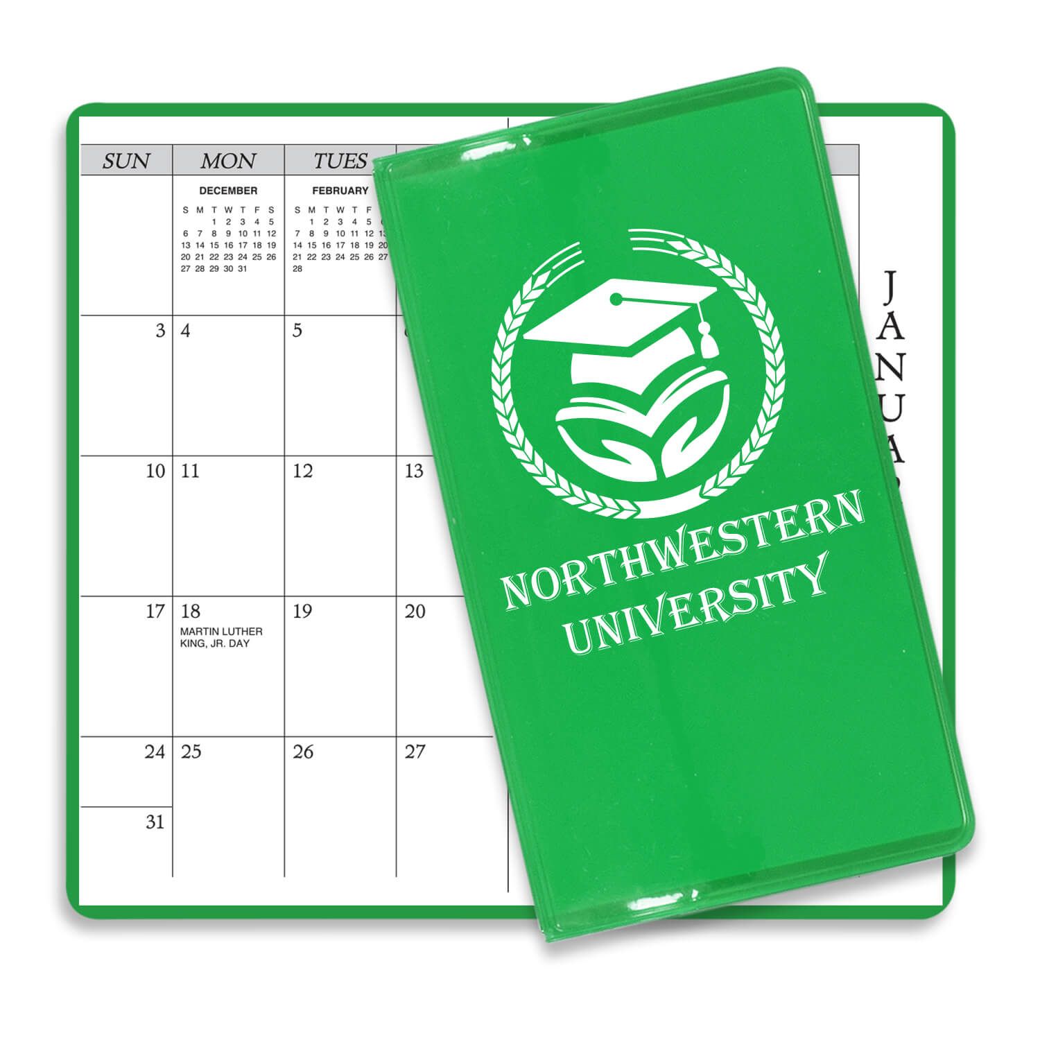 Translucent Vinyl Academic Monthly Pocket Planner 2