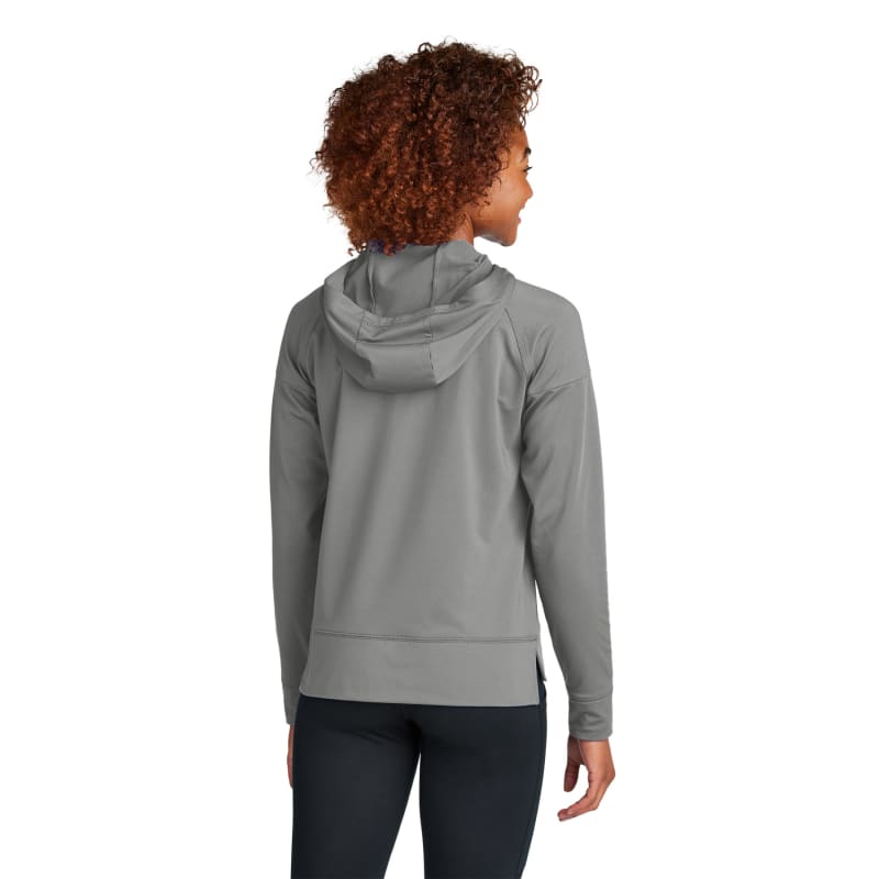Sport-Tek Women's Sport-Wick Stretch 1/2-Zip Hoodie, custom hoodie or sweatshirt with logo imprint 3