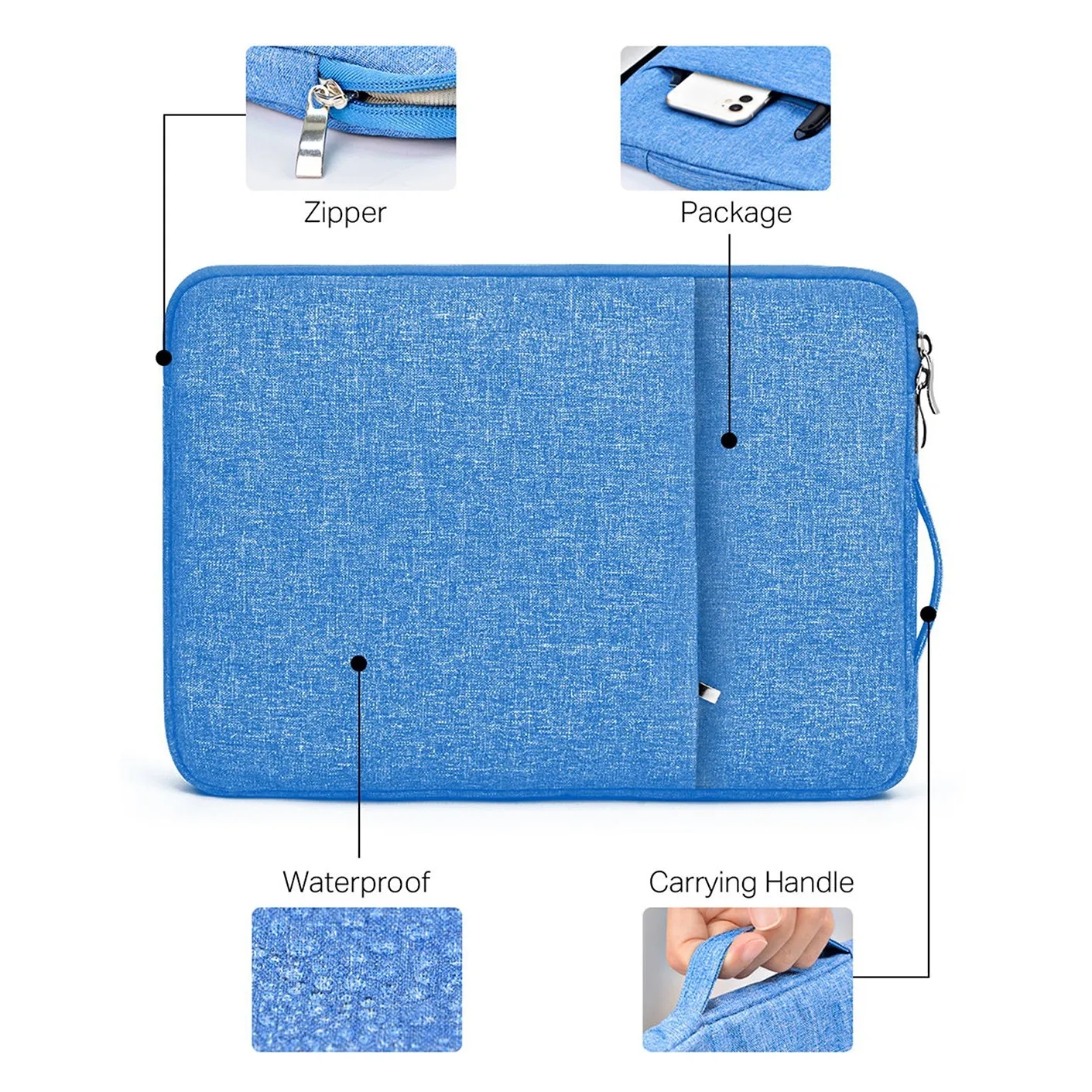Business Waterproof Tablet Bag With Case 5