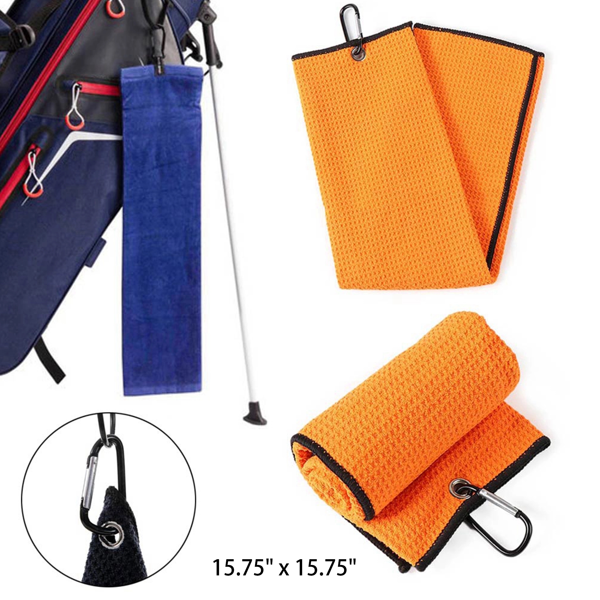 Golf Towel With Clip 2