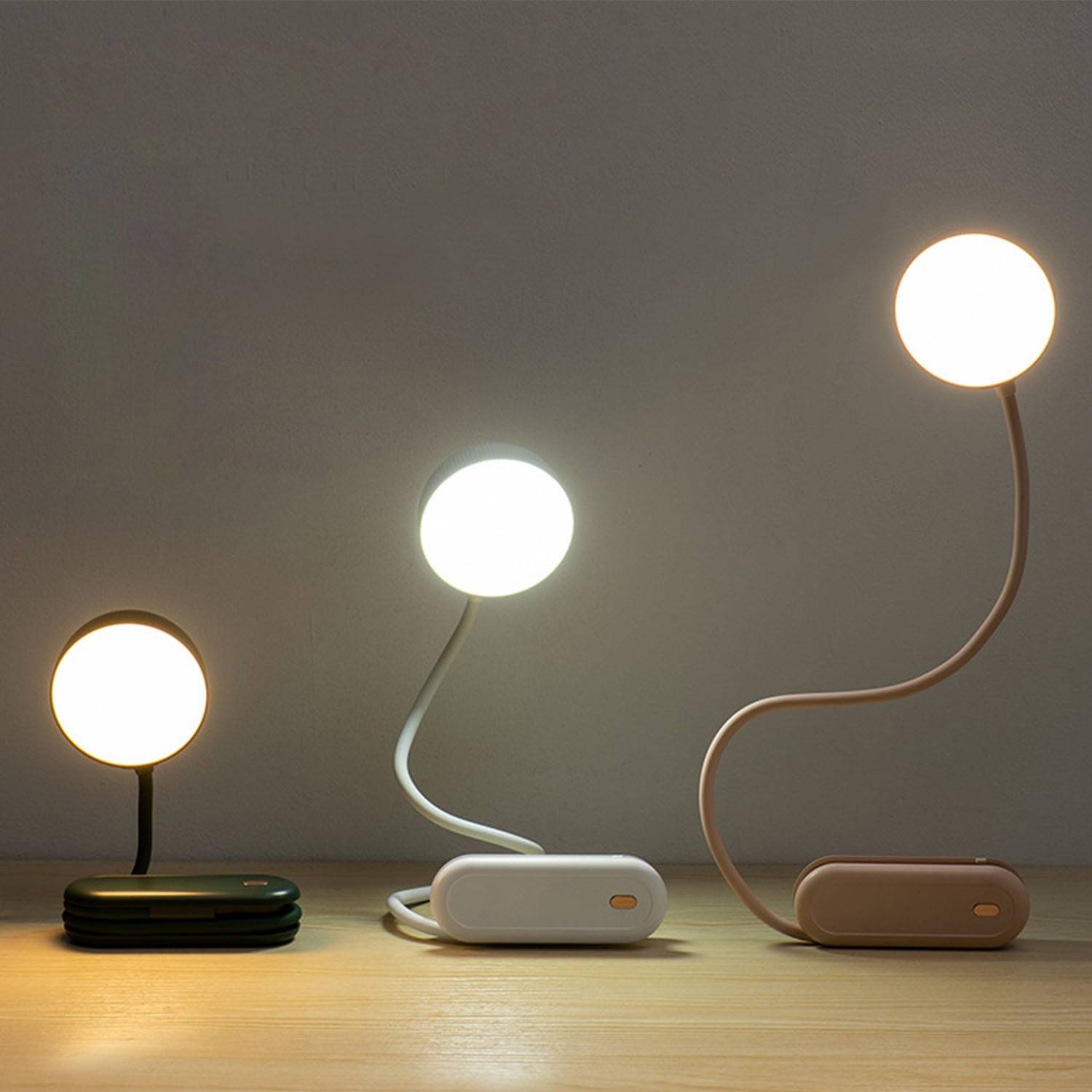 Foldable Universal Hose Reading Night Light USB Rechargeable 3