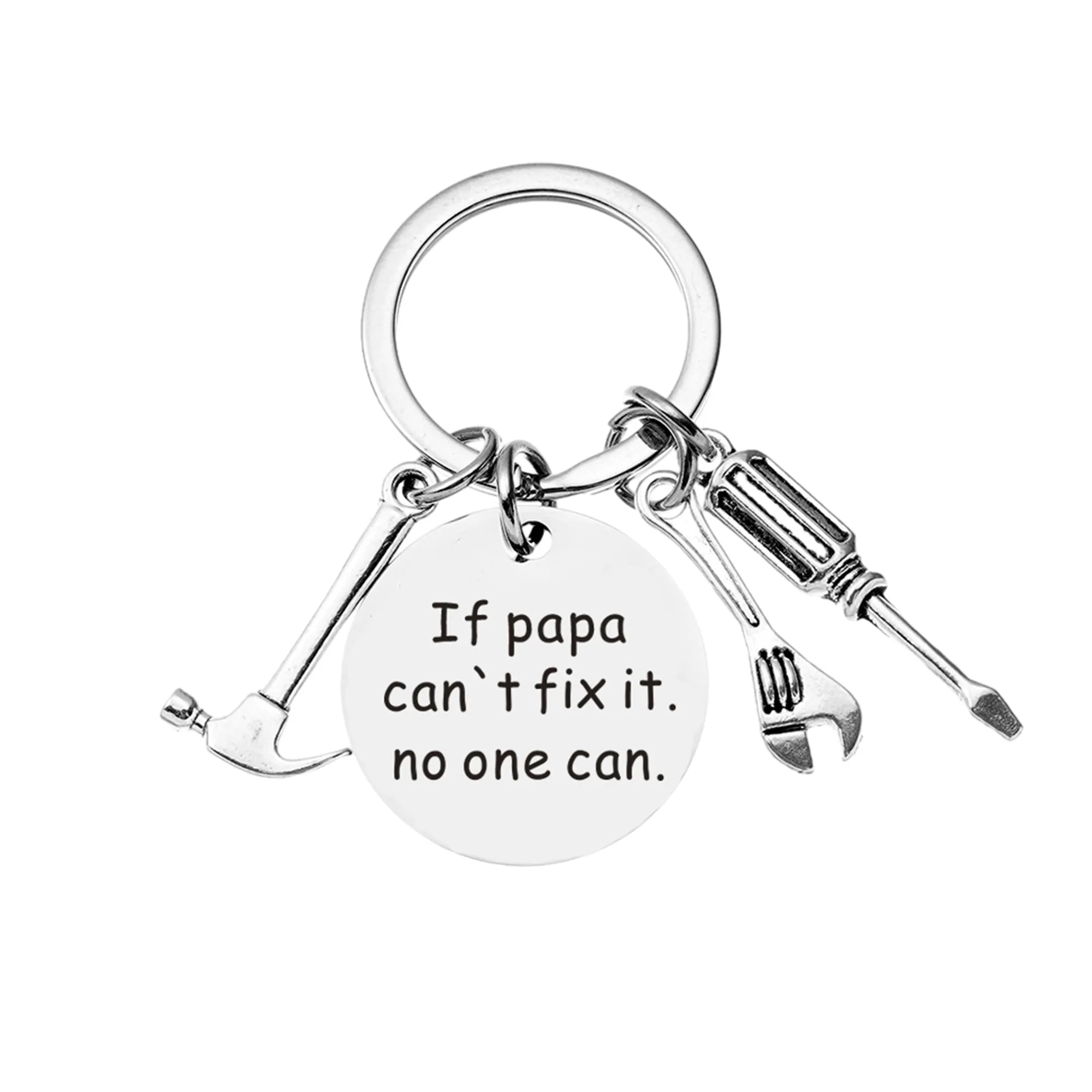 Multifunctional Keyring With Mini Hammer Screwdriver Wrench 7