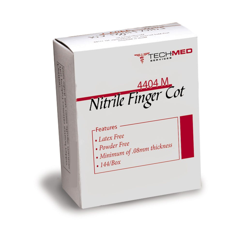 Tech-Med Nitrile Finger Cots - X-Large 144 Count 1