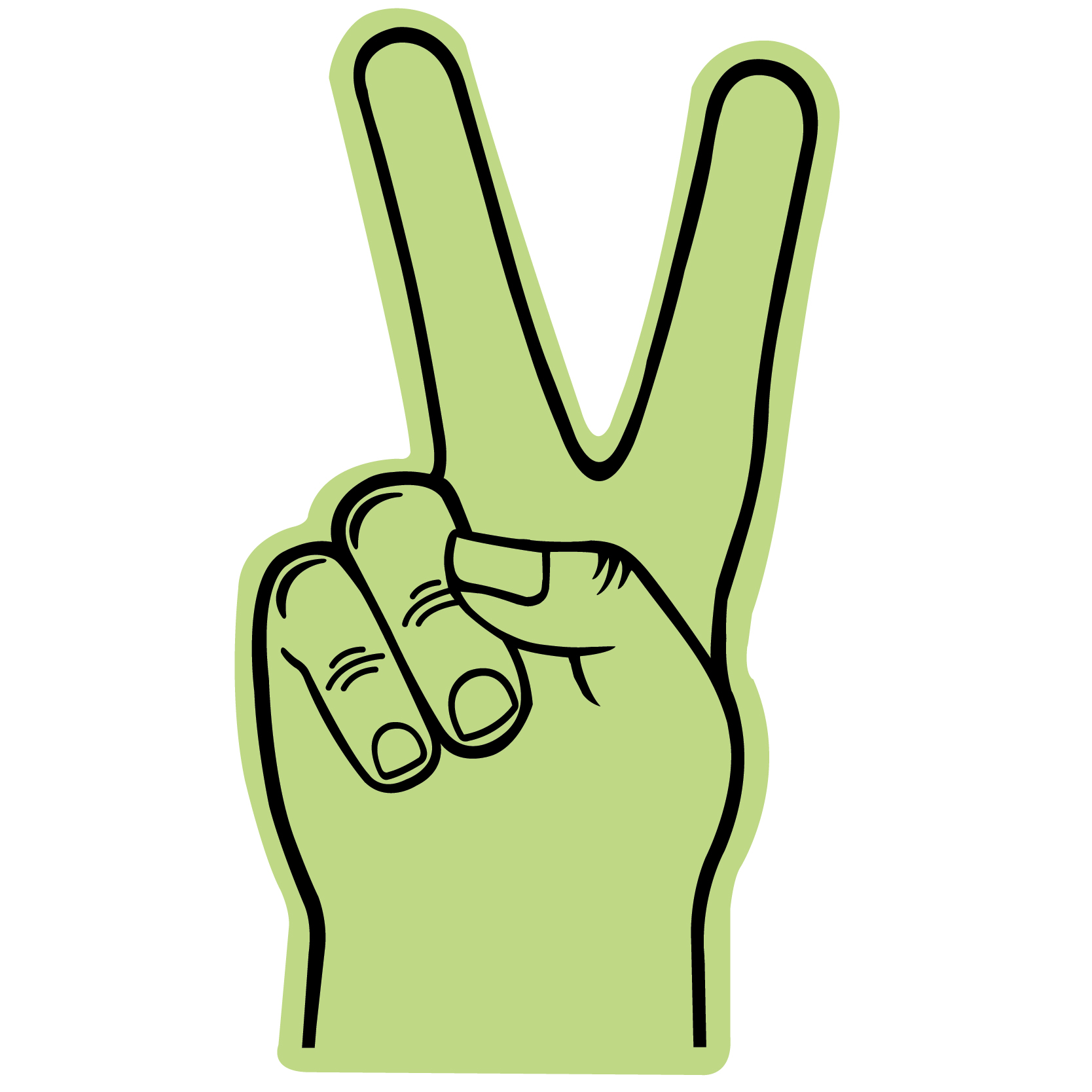 Foam Hand Peace 18" 17