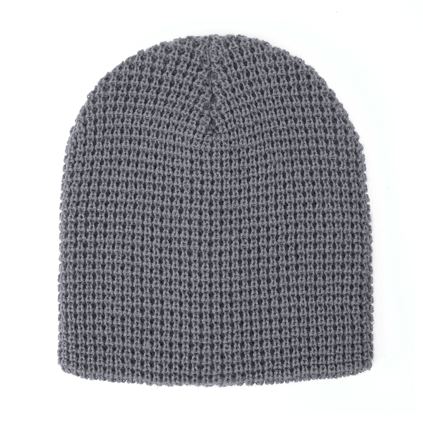Unisex Waffle Knit Beanie With Custom Logo 7