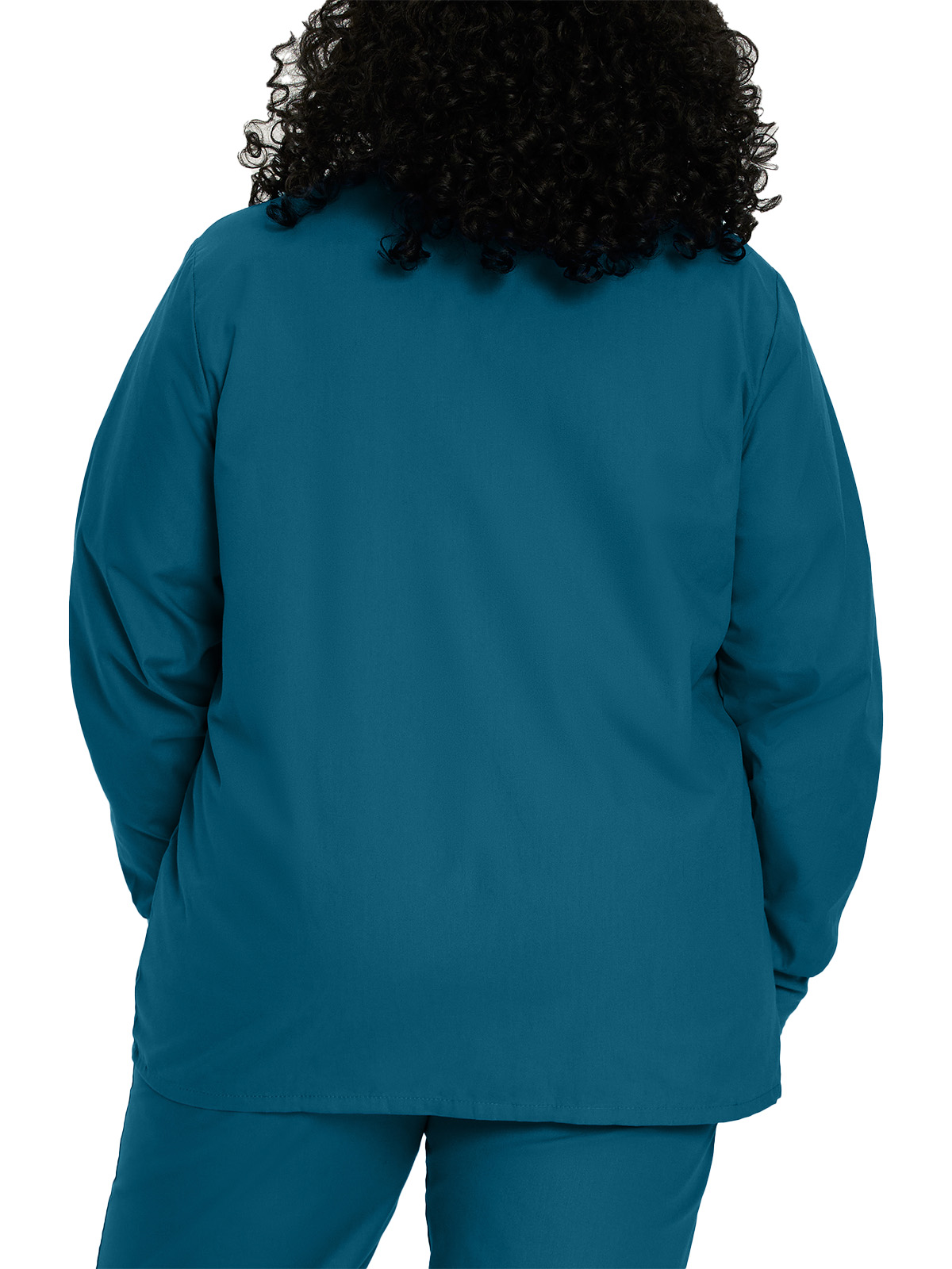 Landau - Essentials - Women's Four-Pocket Crew Neck Warm-Up Jacket 35