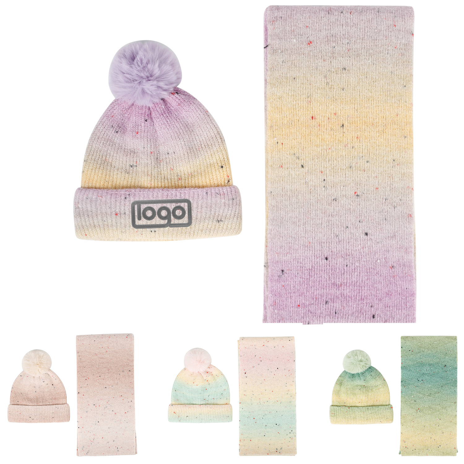 High-end Scarf and Hat Set 1