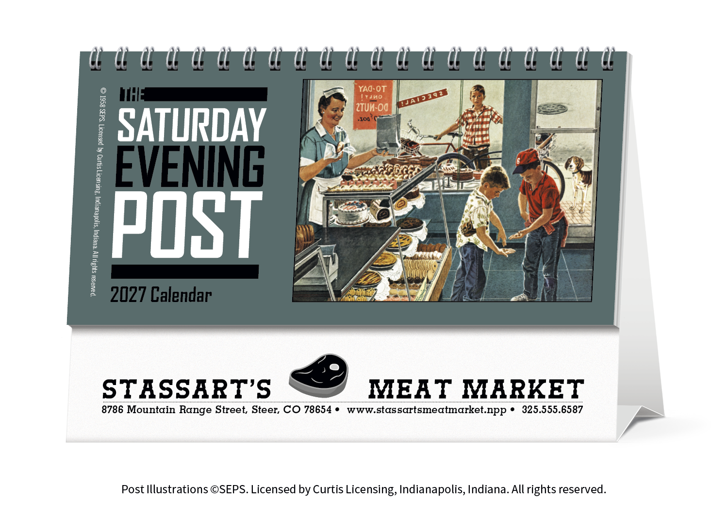 Triumph® Calendars The Saturday Evening Post Desk Calendar 30