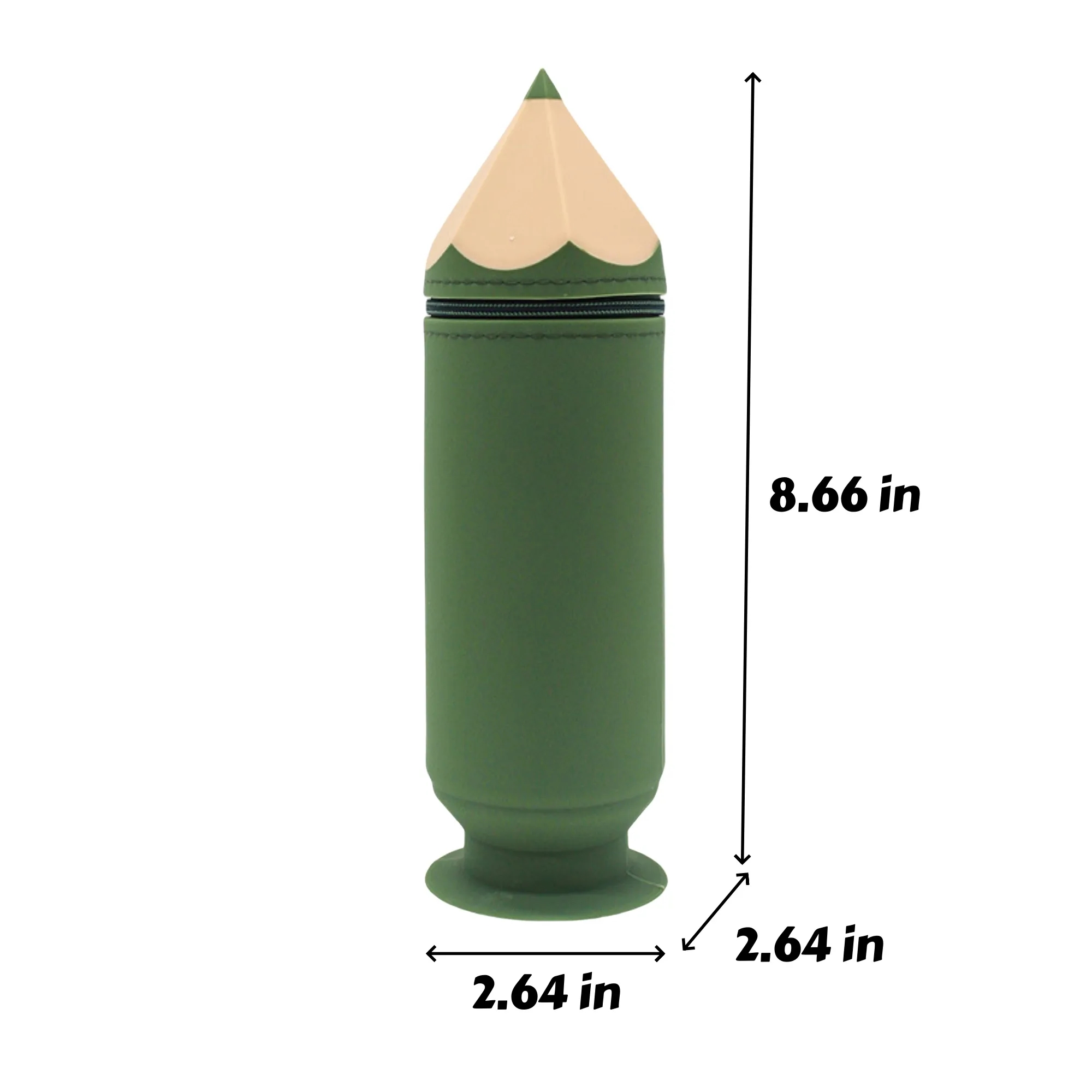 Pencil-Shaped Silicone Pencil Case 2