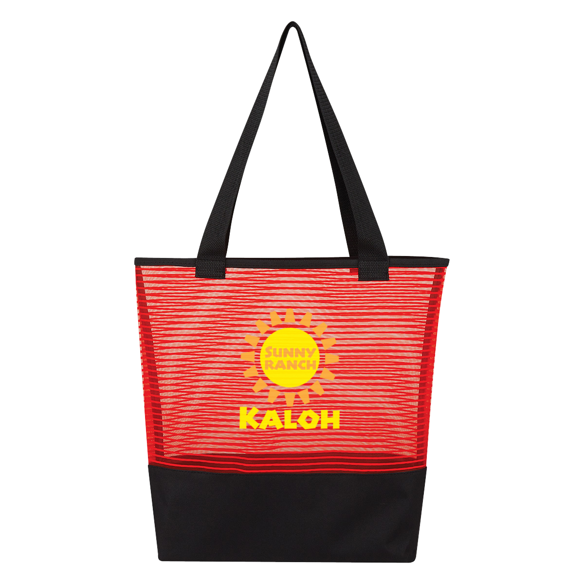 Sheer Mesh Pinstripe Tote Bag 4