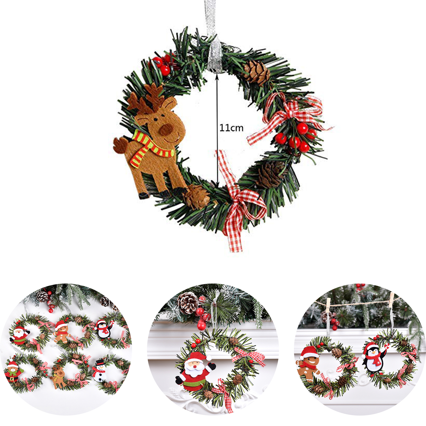 Christmas Pine Wreaths for Front Door 2