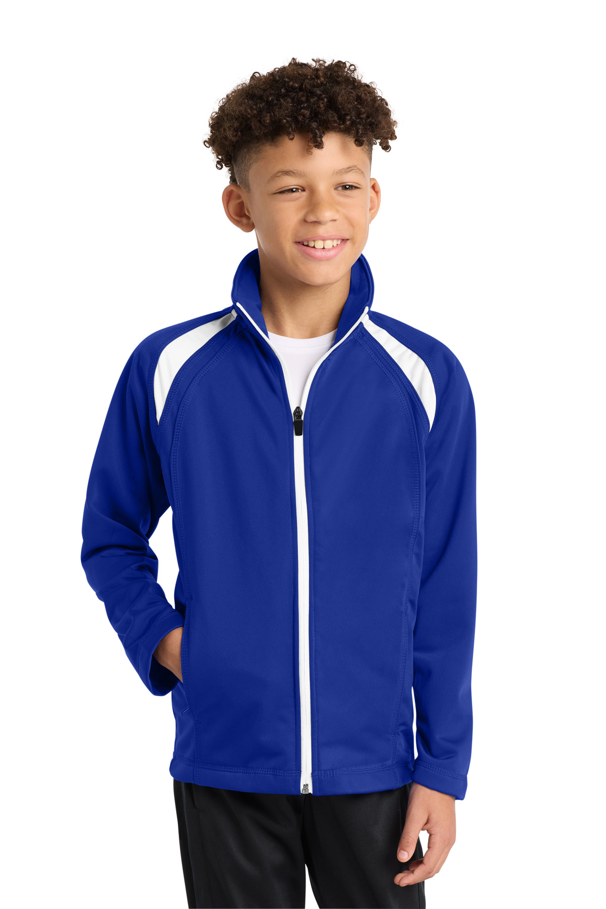 Sport-Tek Youth Tricot Track Jacket. YST90 29