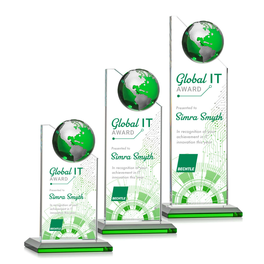 Arden VividPrint™ Award -  Green/Silver