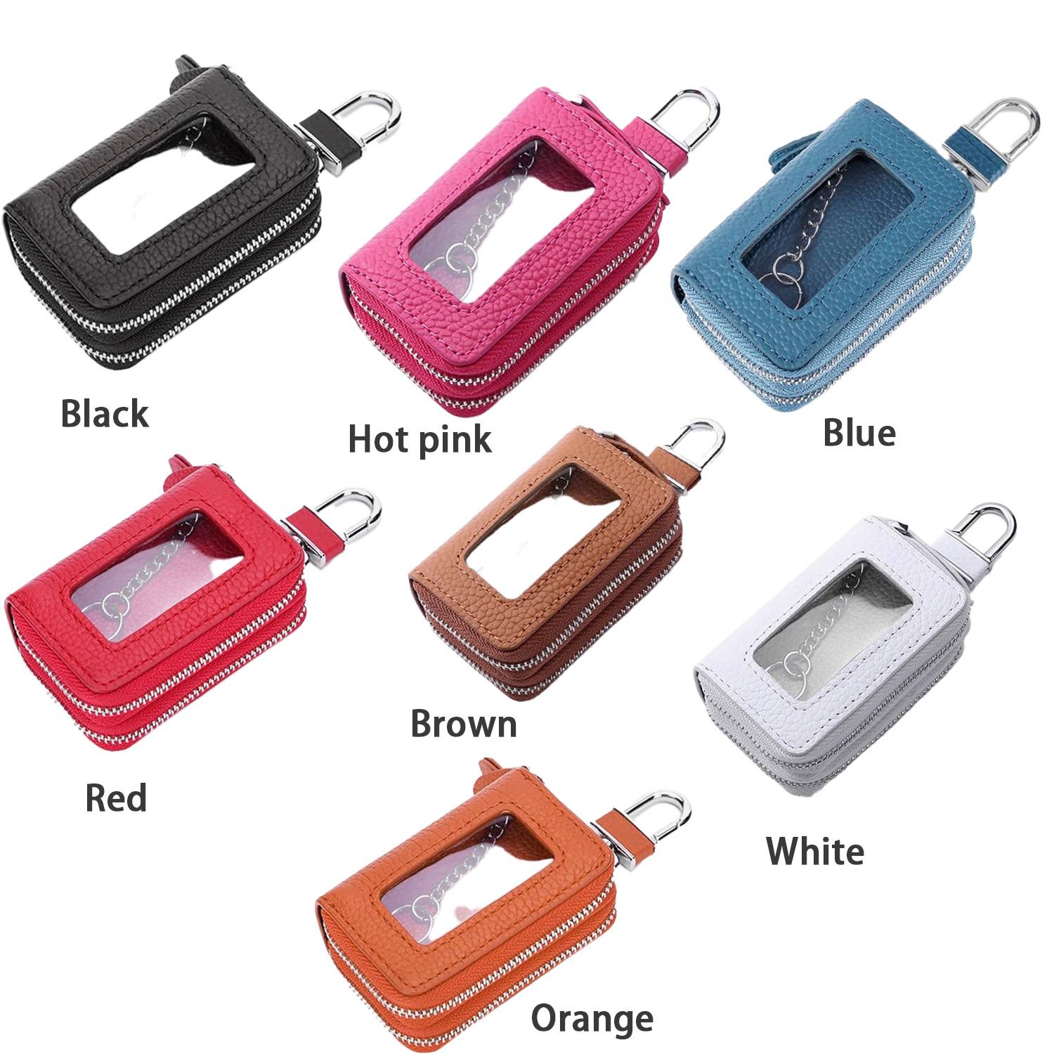 Durable car key bag w/ double zippers 5