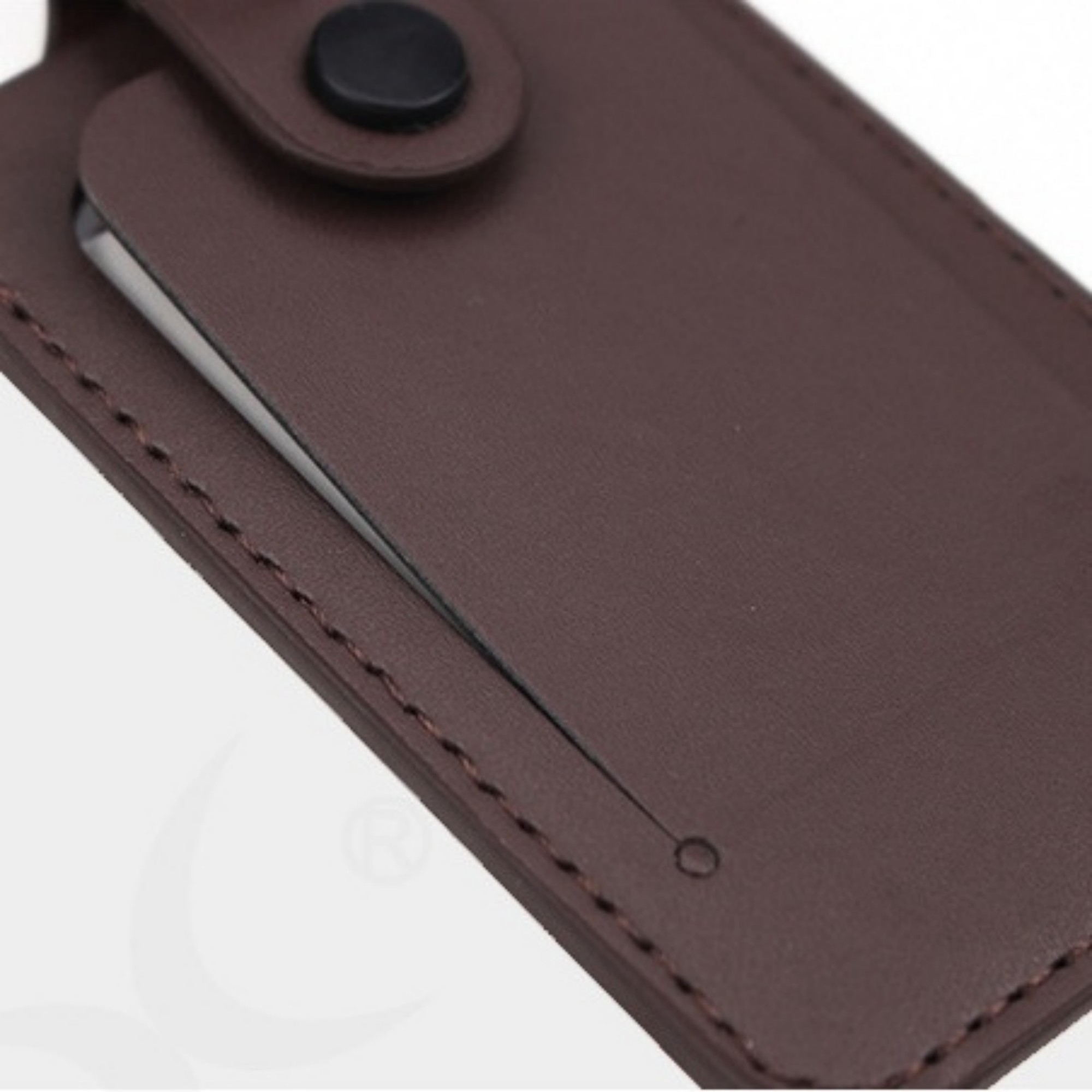 PU Snap Button Luggage Tag 2