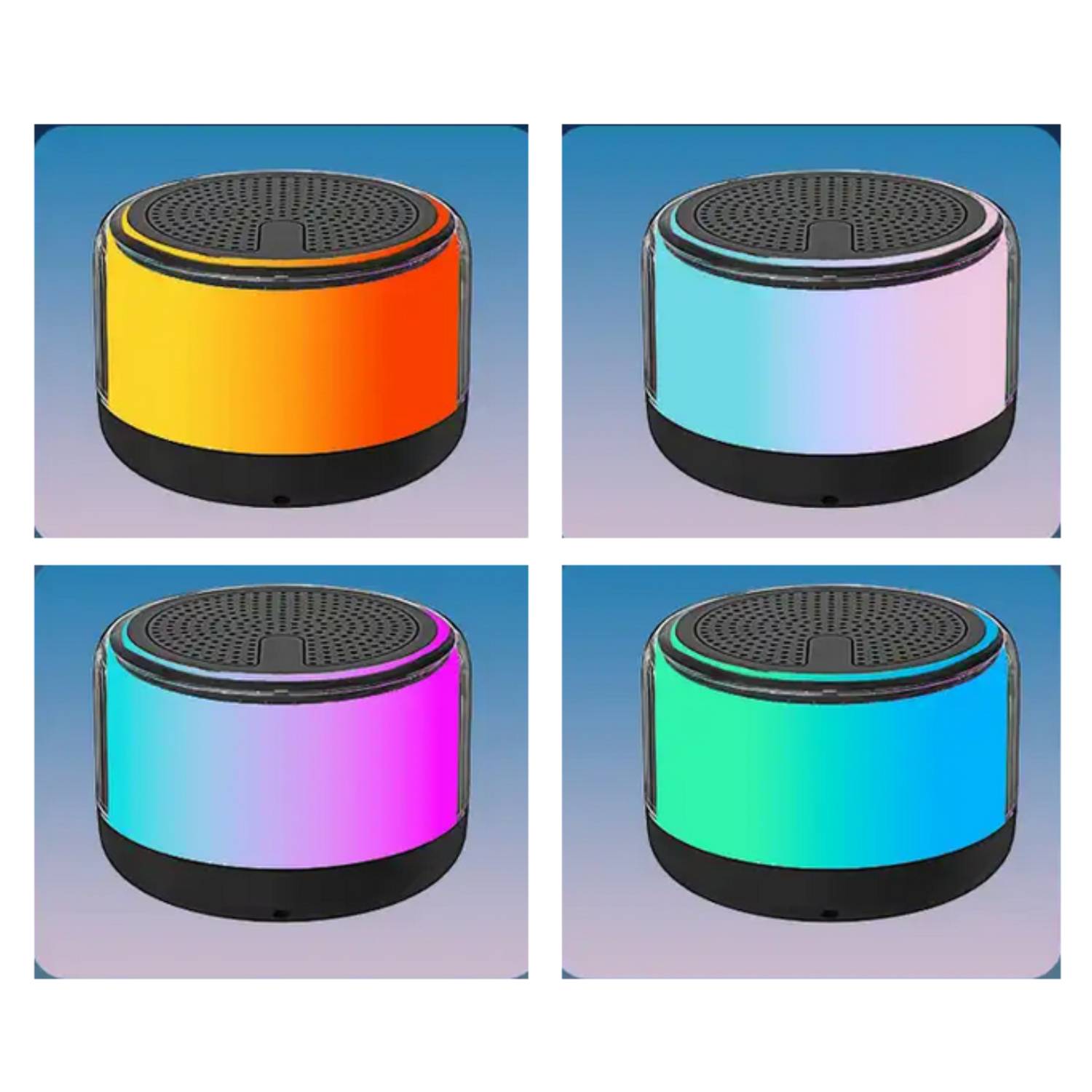 LED Light Wireless Bluetooth Speaker with TF Card Slot 2