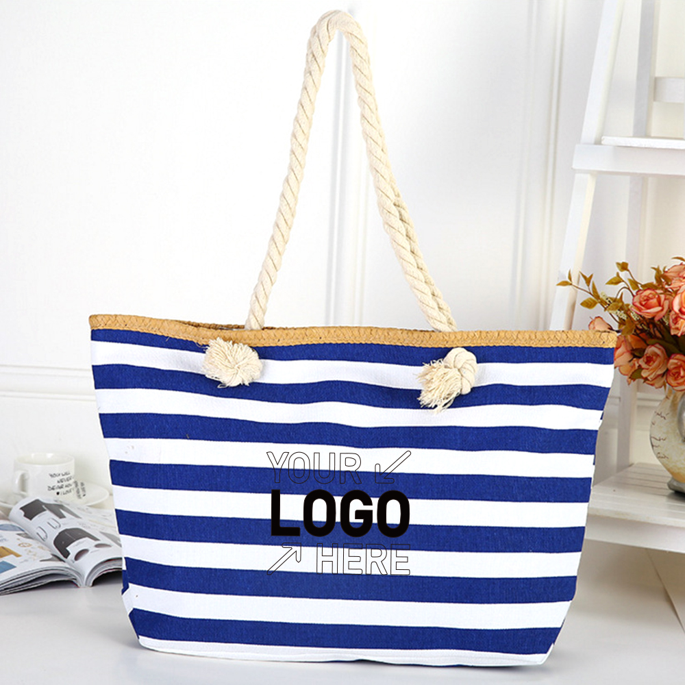 Handle Handbag Tote Beach Bag, custom tote bag with logo imprint 2