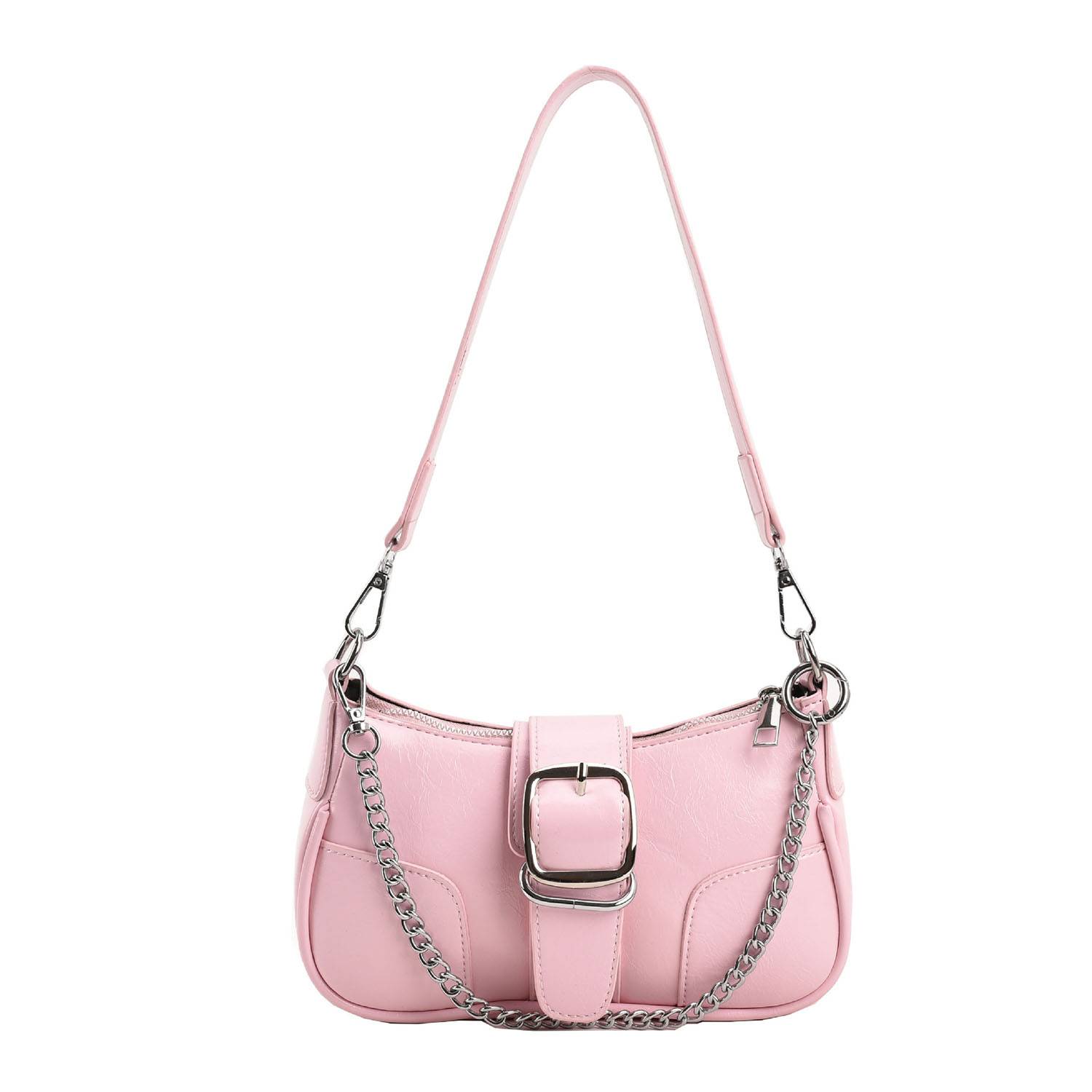 PU large capacity single shoulder square women's tote bag 3