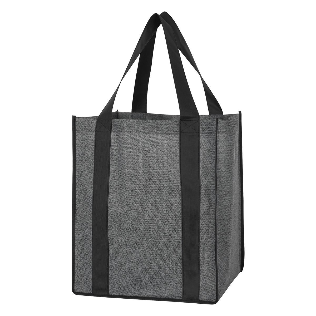 Heathered Non-Woven Shopper Tote Bag 1