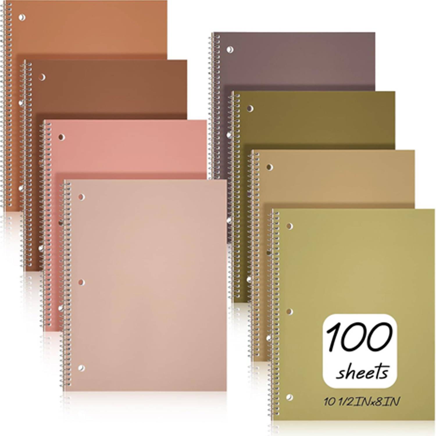 8Pcs Tearable Spiral Notebook Set 9