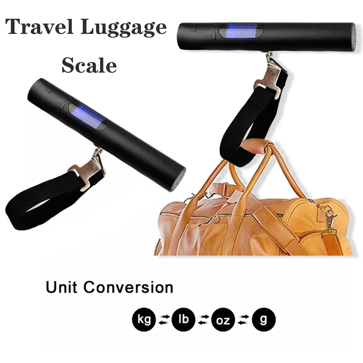 2 In 1 Portable Digital Travel Luggage Scale With Power Bank 4
