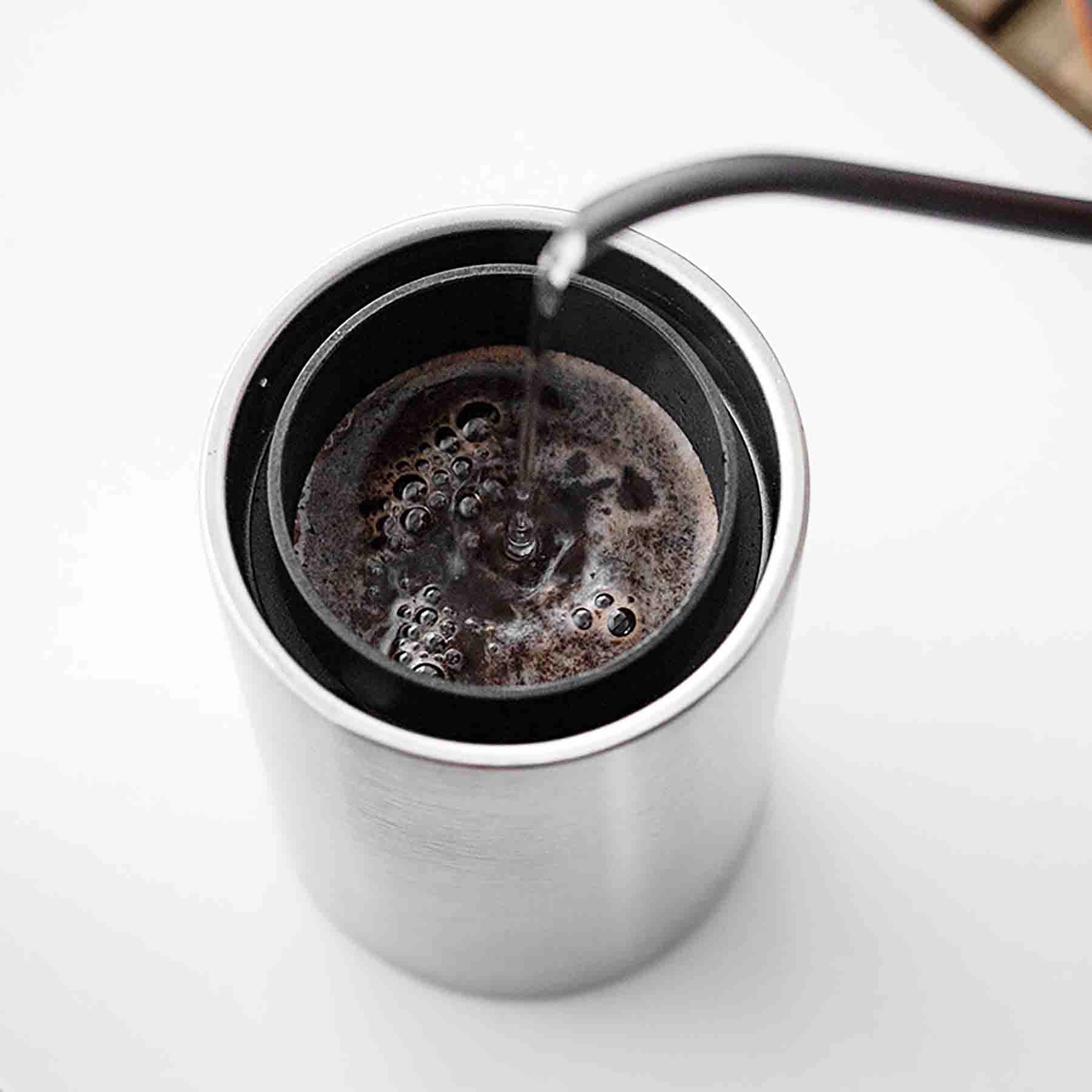 Portable Electric Burr Coffee Bean Grinder With Cup 6